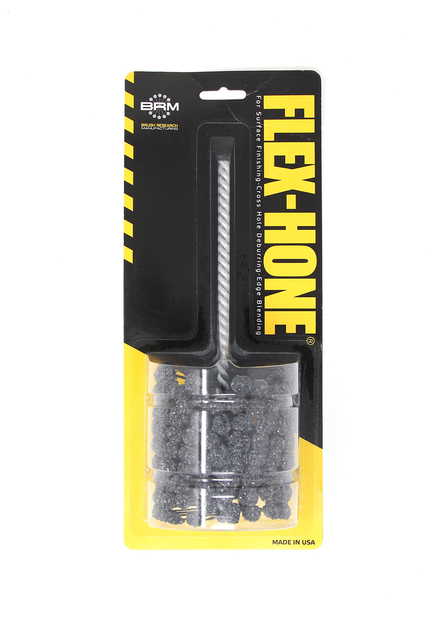 Brush Research BC30020 Flex-Hone®, 3" (76.2mm) Diameter, 20 Grit, Silicon Carbide, for Mild Steel, Stainless Steel, Cast Iron and Softer Ferrous Materials Image