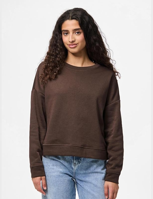 Pcchilli LS Sweat Noos BC, Hot Fudge, M