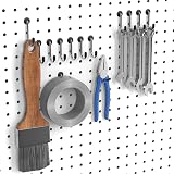 FRIMOONY Pegboard Hooks Assortment 110pc Tool Organizer w/ 50 Peg Locks for 1/8 view 4