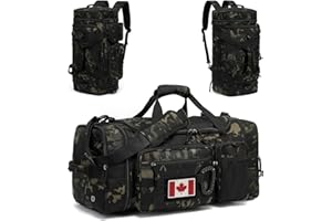 TONRUYN 3 in 1 Tactical Gym Bag Backpack for Men 40-45L Expandable Travel Duffle Bag for Women Military Sport Duffel Bags Wee