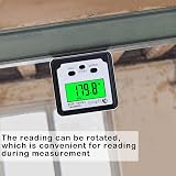 Lytool Digital Level Box Magnetic Mini Digital Angle Gauge 360° Backlit LCD view 5