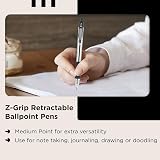 Zebra Pen Z Grip Retractable Ballpoint Pens 8 Pack Black Ink view 5