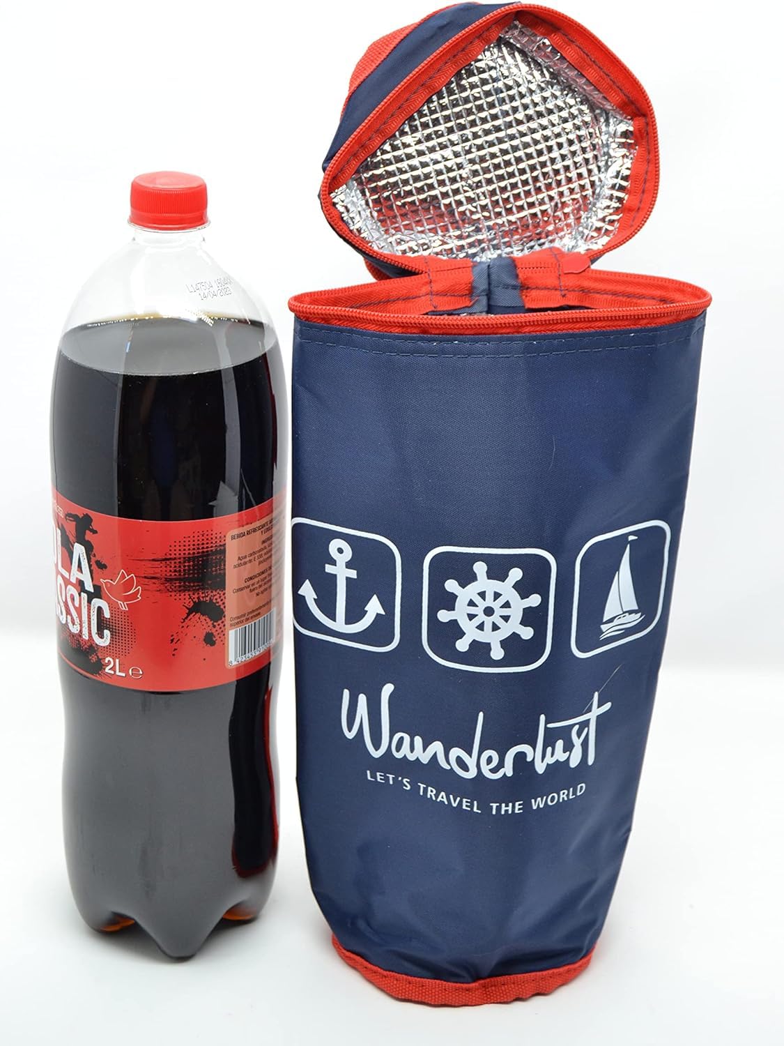 Blue 4L Total Cooler 3LTR Bottles 3 Litres XXL Flexible Portable Cooler for Beach Camping Thermal Bag Camping Cooler Camouflage Military