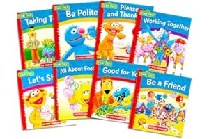 Sesame Street Elmo Manners Books for Kids Toddlers - Set of 8 Manners Books