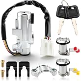 GoaMotors Ignition Switch Door Lock Cylinder Kit 48700-01G25 for Nissan D21 | for D21 1986-1994 Pathfinder 1987-1995 M/T Replaces 48700-01G26, 48700-75P25 Left Right Door Lock Cylinder w/Keys