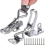 Marinebaby 2PCS Toggle Latch Clamp Stainless Steel Cabinet Hinge Lockable clamp,Boat Anti Rattle Latch