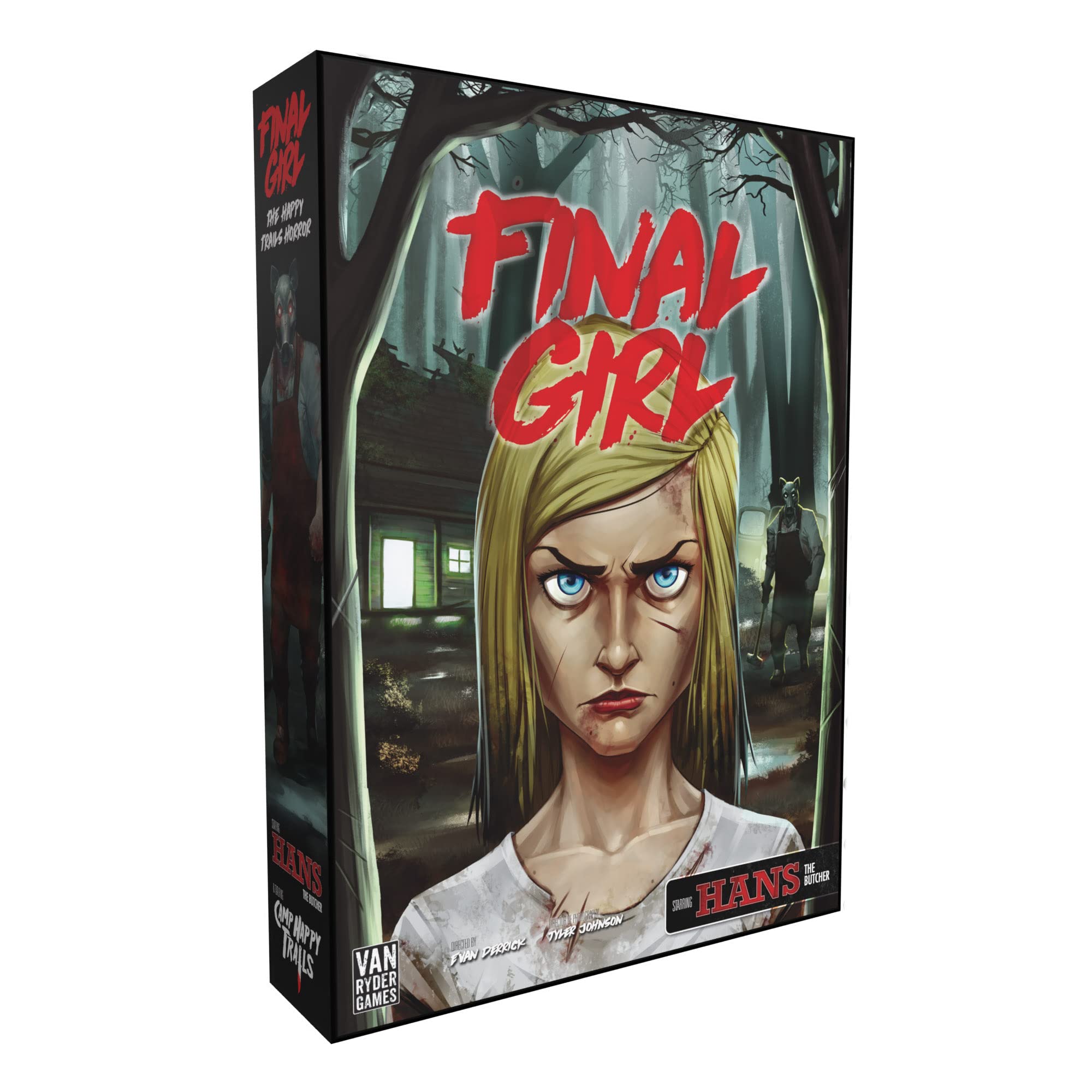 Van Ryder Games - Final Girl - Caja de largometraje de terror Happy Trails - Se requiere caja principal - Juego de mesa para 1 jugador - Juego de 20 a 60 minutos - Mayores de 14 años