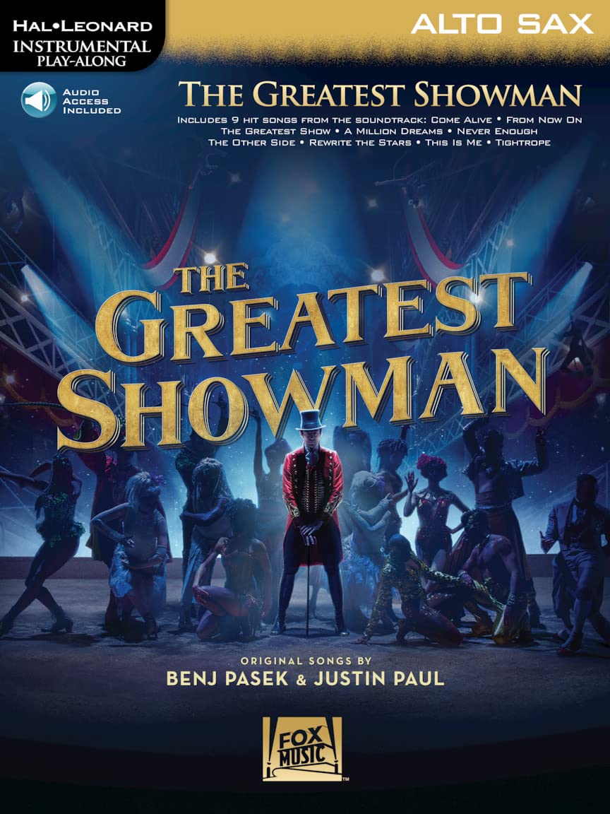 Instrumental Play-Along: The Greatest Showman - Alto Saxophone (Book/Online Audio) (Hal-Leonard Instrumental Play-Along)