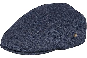VOBOOM Men's Herringbone Flat Ivy Newsboy Hat Wool Blend Gatsby Cabbie Cap