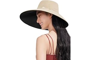 BENEUNDER Sun Hats for Women Wide Brim UPF 50+ Beach Hats for Women UV Protection Visor Hats for Fishing Hiking Gardening