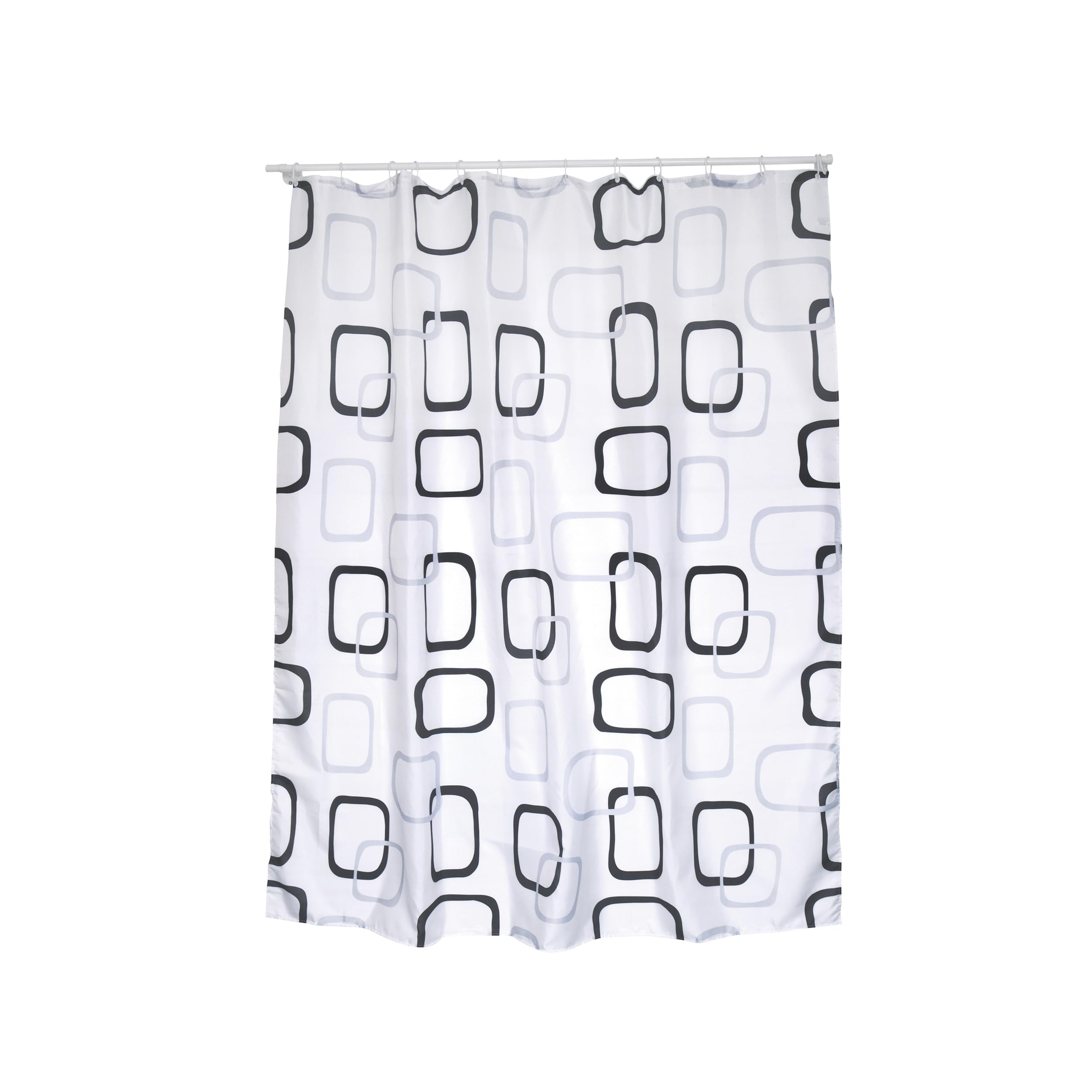 MSV Polyester Shower Curtain, Multi-Colour, 180 x 200 cm