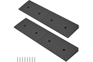 ROKENPOY 2 Pack 2'' Rise Driveway Curb for Ramps,Driveway Ramp Car Slope Ramp for Loading Dock Bike Vehicle Warehouse Sidewalk Wheelchair(38.6 x 9.8 x 2 Inch)