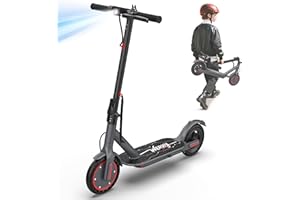 WERHY Electric Scooter, 350W Motor, 12 Miles Long Range, 16 MPH Max Speed, 8.5" Solid Tire, Lightweight Foldable E-Scooter with Dual Braking, APP Control, Digital Display, Cruise Control