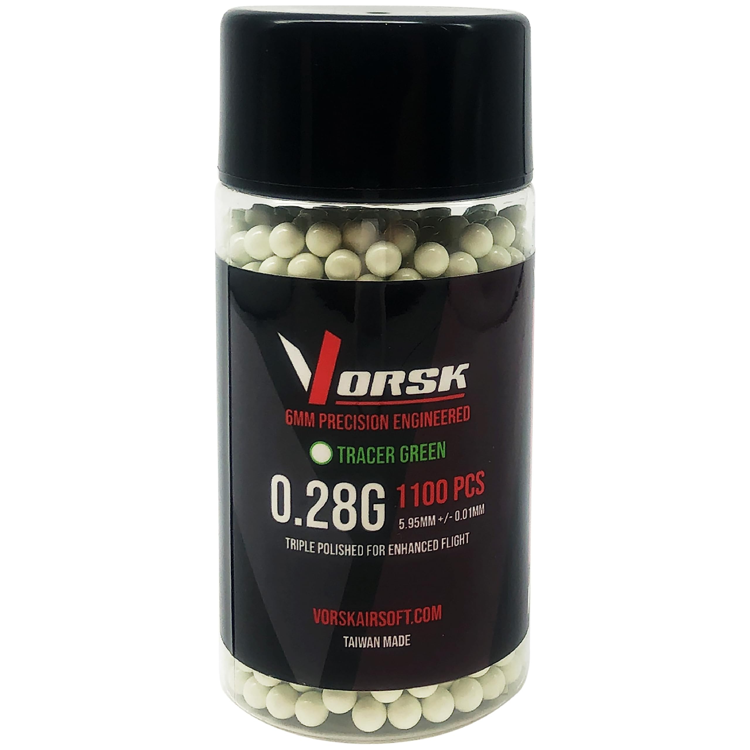 VORSK Tracer BBs - 0.28g - Green, 1100R