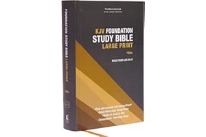 KJV, Foundation Study Bible, Large Print, Hardcover, Red Letter, Thumb Indexed, Comfort Print: Holy Bible, King James Version