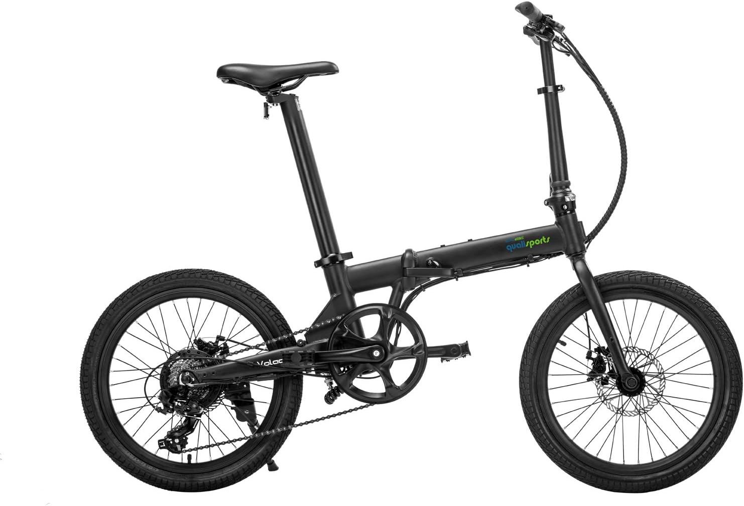 Qualisports Electric Ebike Volador 20" Folding Bicycle Approved UL2849, 36V/7Ah Battery, 350W Hub Motor, 20MPH Max Speed, 25+Miles Range, 7 Speed Shifter Bike for Adults