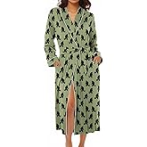 Ekouaer Kimono Robes for Women Long Lightweight Knit Bathrobe Shawl Soft Sleepwear Casual Ladies Loungewear S-XXL