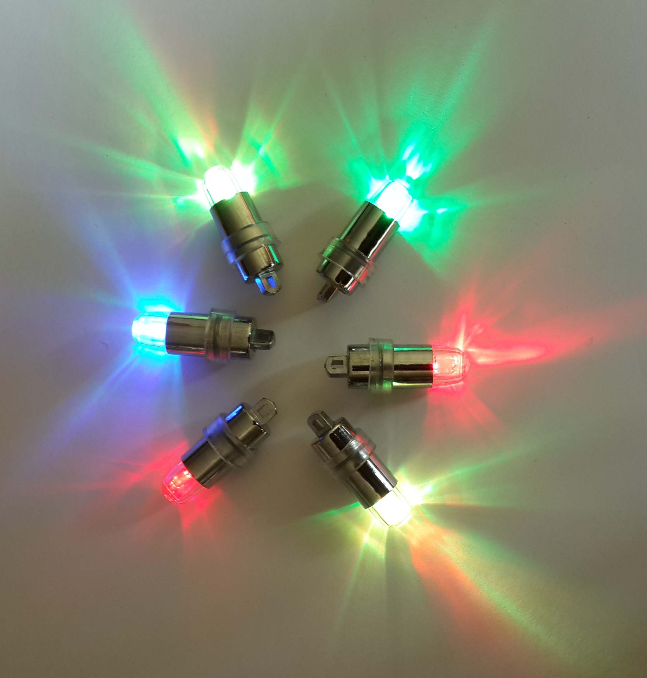 SumDirect 24/50/100 Pack Multicolor LED Waterproof Mini Blinking Lights