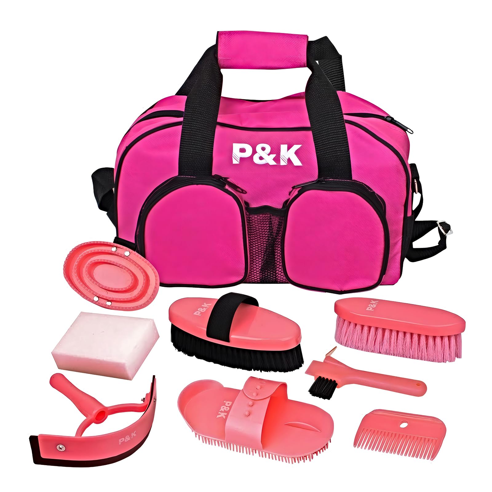P&K Pink Horse Care Set Tool Set for Horse Game