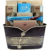 Chocolate Delight Gift Basket – Gourmet Assortment with Cocoa Truffles, Milk Chocolate, Caramel & Sea Salt – Premium Chocolat