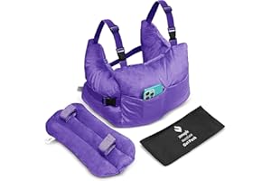 Zomaple Mastectomy Recovery Pillow + Strap & Seat Belt Cover – Post-Op Essentials, Breast Augmentation/Reduction & Mastectomy Recovery Supplies – Washable Cover for Comfort & Support