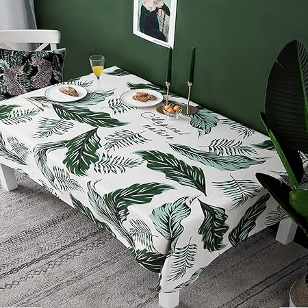 Szfyzcy Table Impermeable A L Eau Nappe Usine Leopard Table Basse Rectangulaire Nappe Table Restaurant Dressing Nappe Tablecloth B 140x230 Cm Amazon Fr Cuisine Maison