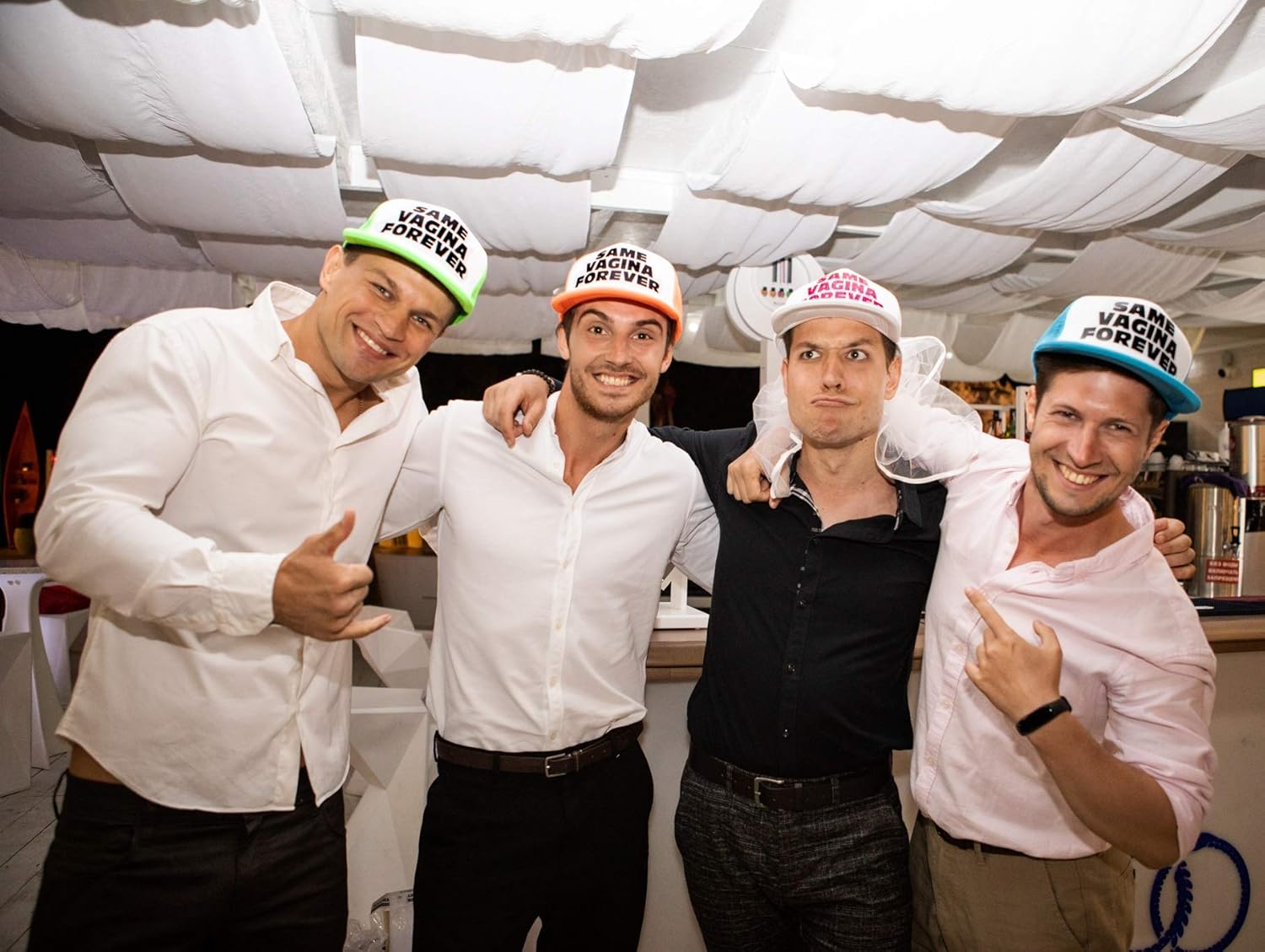 Bachelor Party Hat - Bachelor Party Ideas, Supplies, Gifts, Jokes and Favors (4 Pack): Clothing