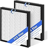 Vital 100S Air Filter Replacement for LEVOIT Vital 100S and 100S-P Air Purifier, 3-in-1 H13 True Replacement Filter, Activated Carbon Levoit Air Purifier Pre-Filter, 2 PC, White
