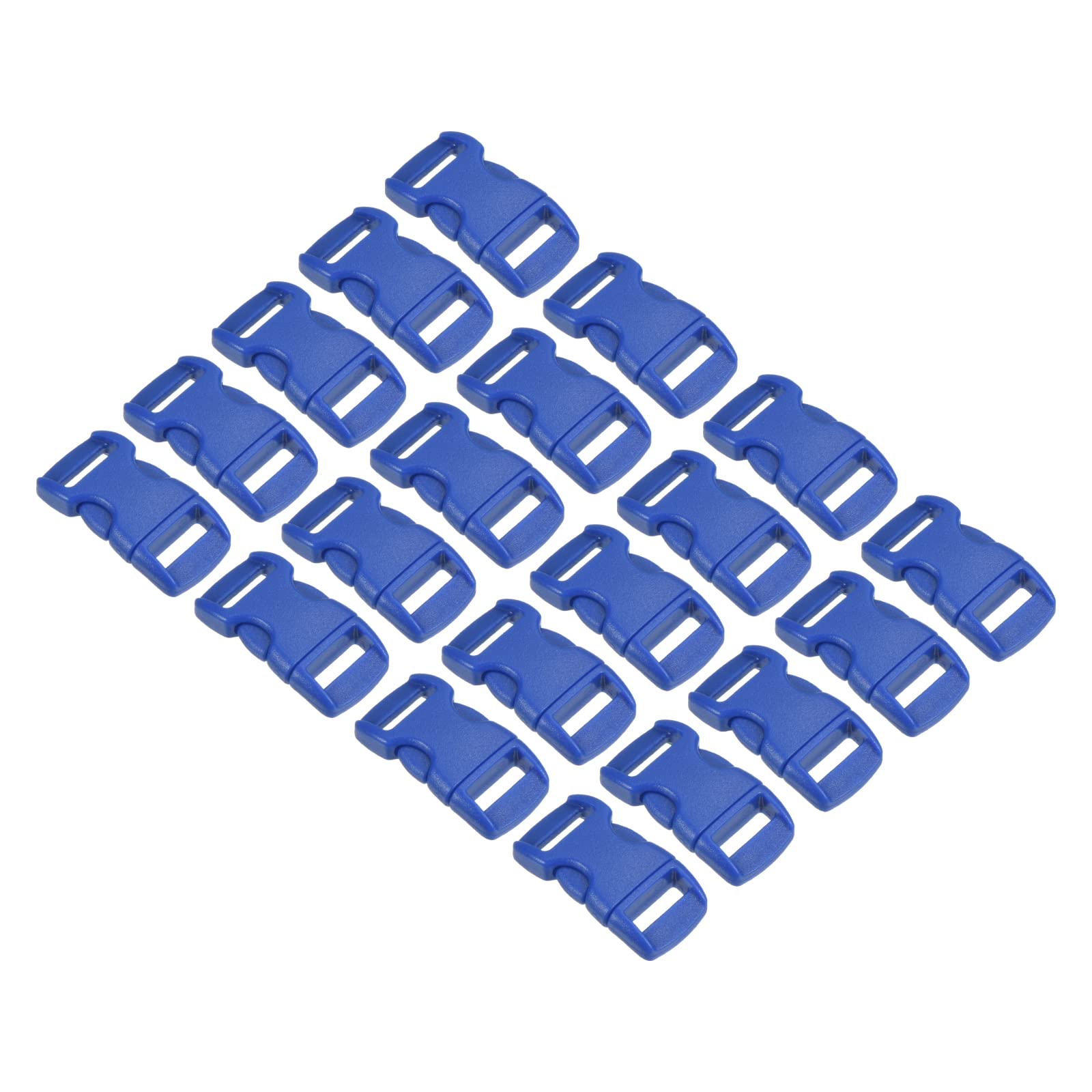 PATIKIL Plastic Buckles, 20 Pack Quick Side Release Clips for Strap, Webbing, Belt, Crafting, Backpack Repair, Sewing Projects, Blue, 11mm