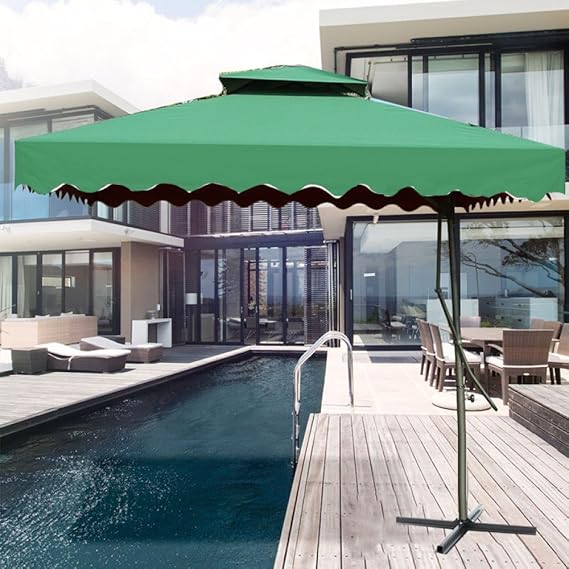 XCF WLQ Outdoor Sonnenschirm - Großer Hofschirm - Sicherheitsschirm - Stallschirm - Faltender Sonnenschirmschirm - Sentry Str