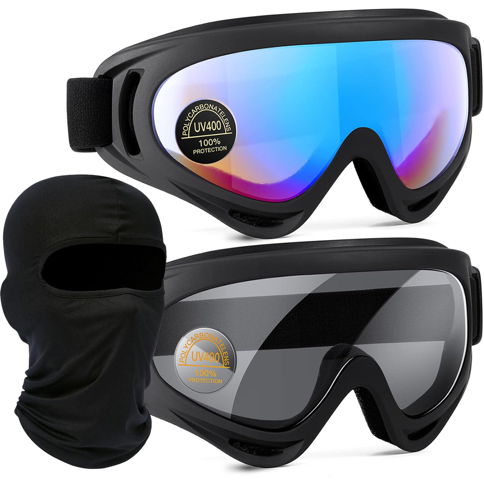 Photo 1 of ***TWO GOGGLES****Aorplim Ski Goggles 2 Pack, Ski Mask and Snowboard Goggles, Snow Ski Goggles with Face Mask for Men Women Kids Boys Girls, Snowboard goggles with UV400/ABS/TPU Protection and Anti-scratch/Anti-fog