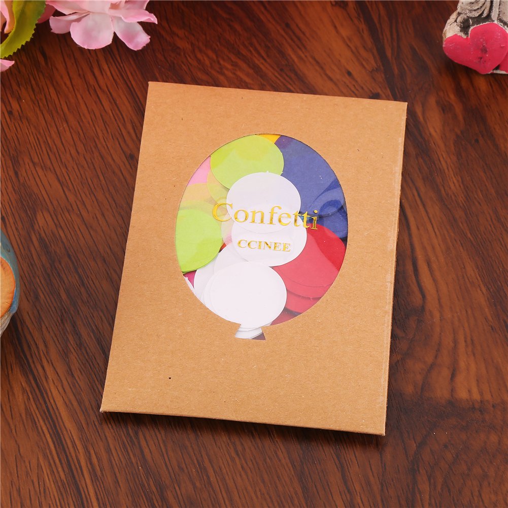 DECORA 1.2 Inch 2000 Pieces Multicolor Circle Paper Confetti for Party Wedding Decorations