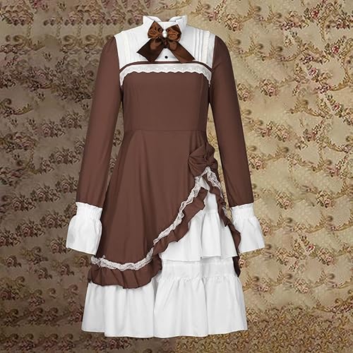 brown maid dress Sleeveless Button Front Knitted Maxi Dress in Brown main image 0