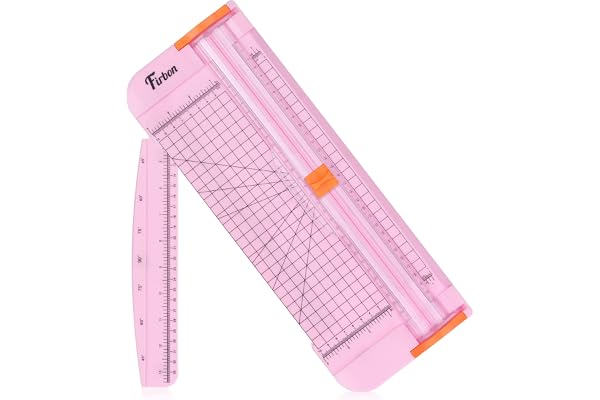 Firbon A4 Paper Cutter 12 Inch Titanium Straight Paper Trimmer with Side Ruler for Scrapbooking Craft, Paper, Coupon, Label,