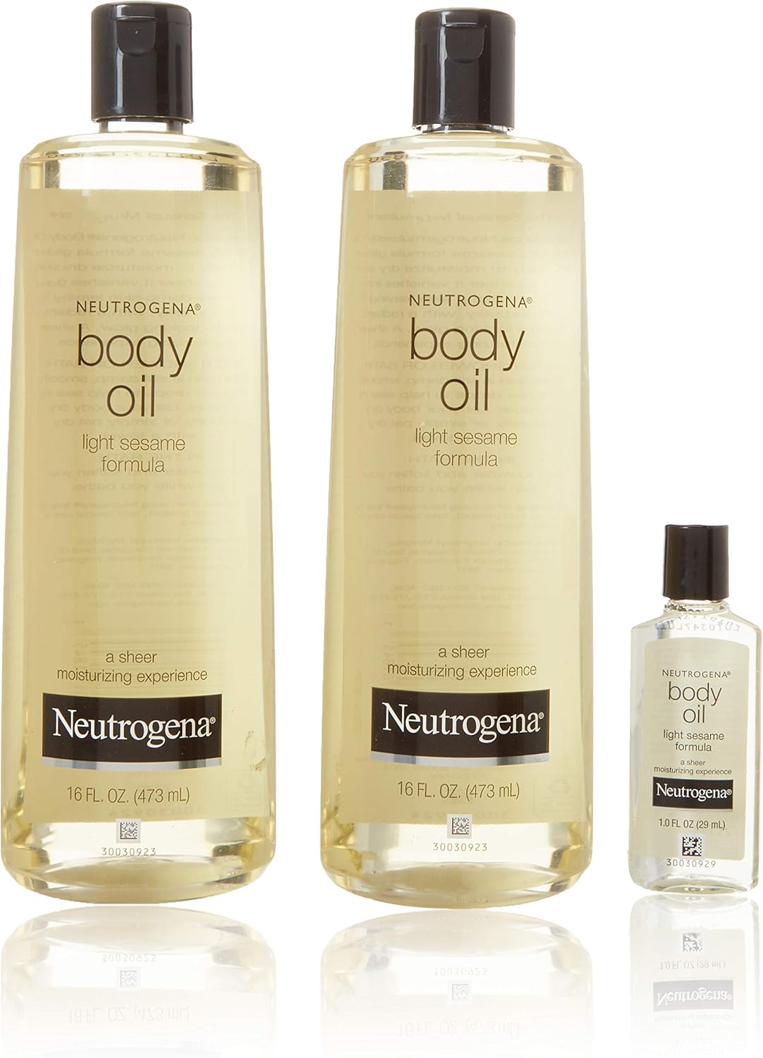 Neutrogena 2 Pack Of Body Oil Light Sesame Formula, 16 Fl. OZ Bottles