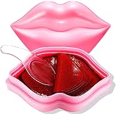 20Pcs Moisturizing/Plumping Lip Masks, Overnight Lip Sleeping Mask Patches | Restores Moisture Lip Mask for Dry Lips &amp; Reduce Lip Lines, Gel Collagen Plumping ​Lips Mask, Pink Lip Pads Lip Care