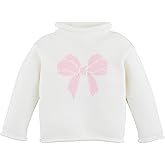 Mud Pie Unisex-Child Mud Pie Children's Bow Rollneck Sweater