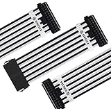 Motherboard ATX 24-Pin Sleeved PSU Power Supply Cable Extension with 90 Degree Easy Plug for PC Case DIY Computer Cord Custom