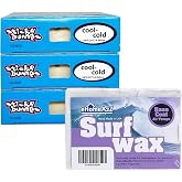 EHOMEA2Z Surfboard Wax Basecoat Bundle with Sticky Bumps Cool Cold Surf Wax Surfboard Surfing Accessories Surfing Wax (4)