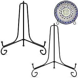 Vivinin 2 Pack Plate Stands - Metal Frame Holder