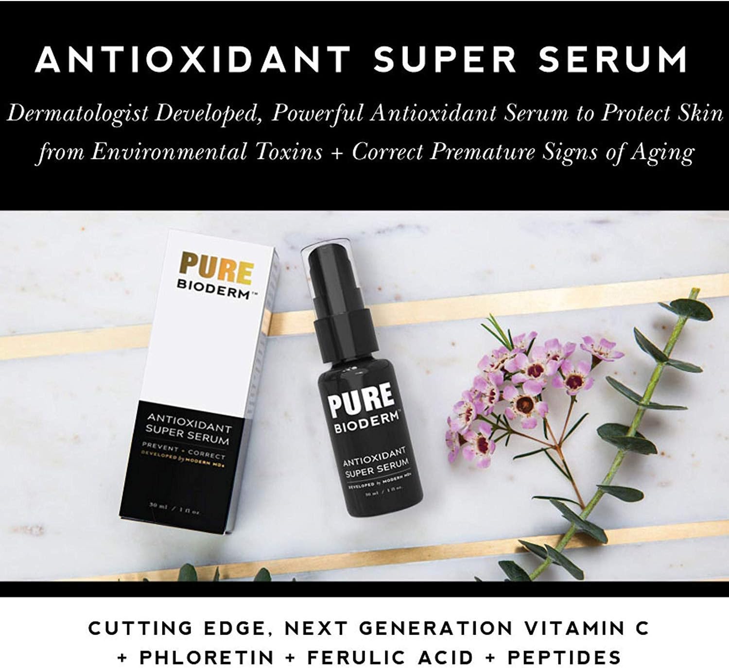 pure bioderm antioxidant super serum