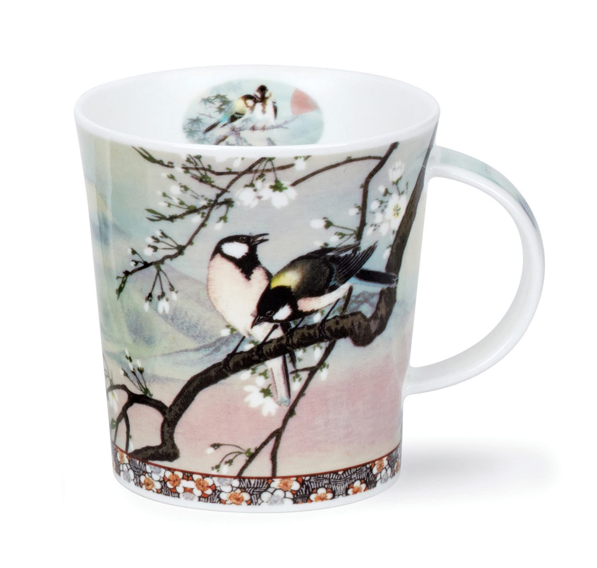 Dunoon Lomond Fine Bone China 0.32 Litre Mug Ukiyo-e (Birds)