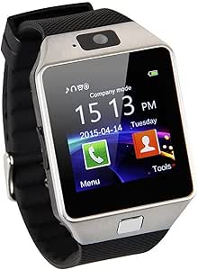 AmYin Bluetooth Android reloj teléfono con cámara D91 (Plata ...