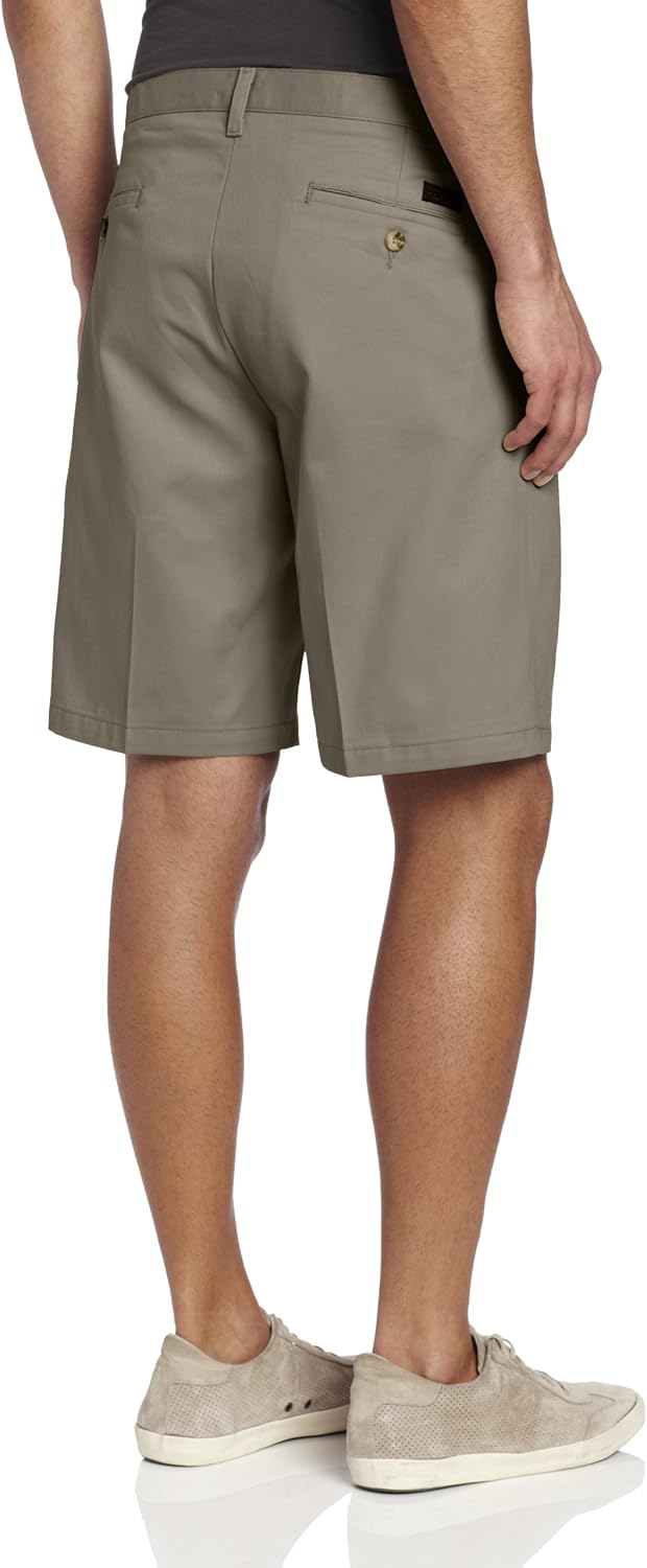 Lee Men's Stain Resistant Pleated Short, Olive, 32 at  Men’s Clothing store