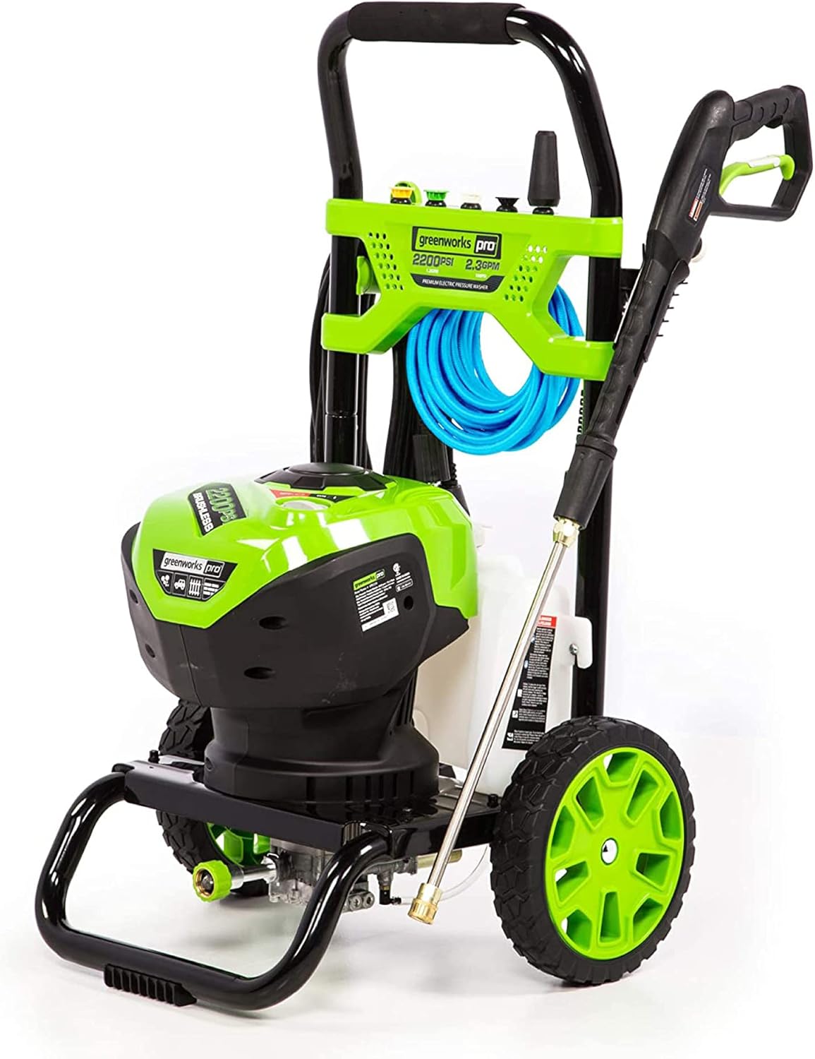 Greenworks GPW2200 2200 PSI 2.3 GPM Electric Pressure Washer: Garden & Outdoor