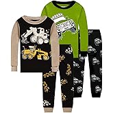 Dolphin&Fish Boys Pajamas 4Piece Toddler Kids Pjs Sets Cotton Toddler Clothes Sleepwears