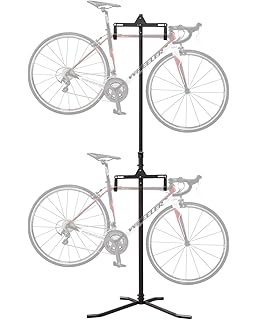 the art of storage gravity stand for two bikes
