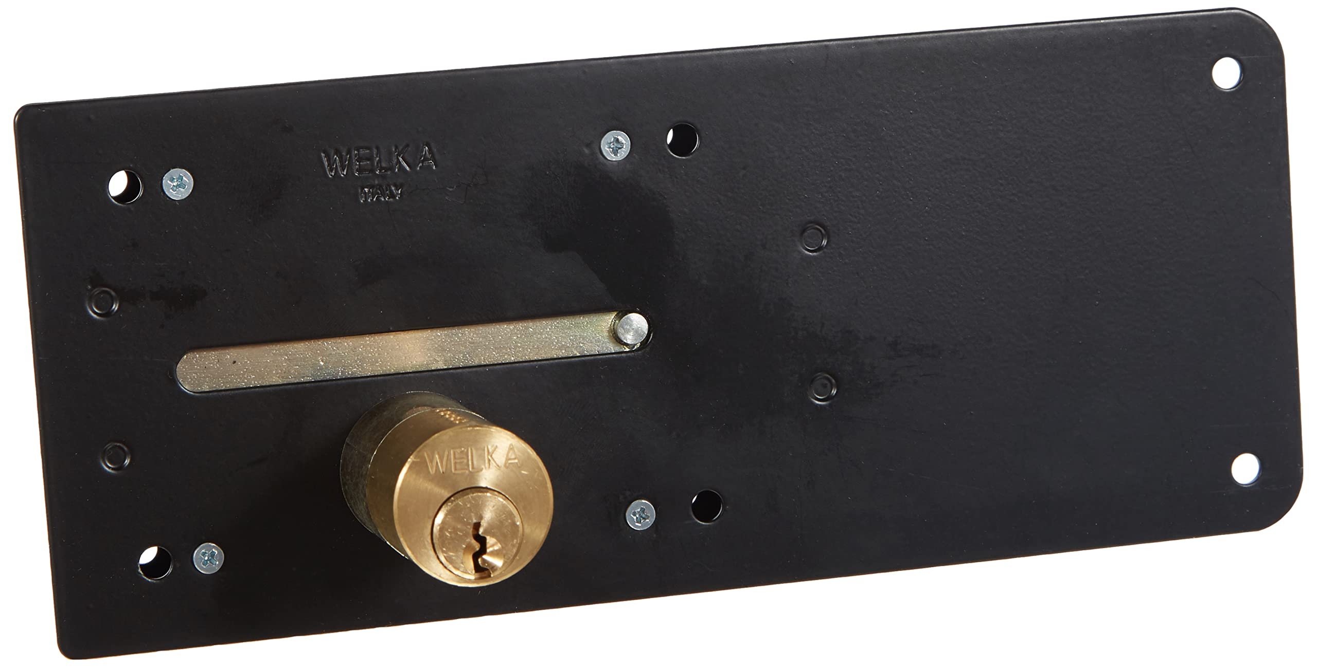 Welka 15800-60 012 Ferroglietto Lock, 6 Fixed Roller Turn Locking Mechanism, 60 mm