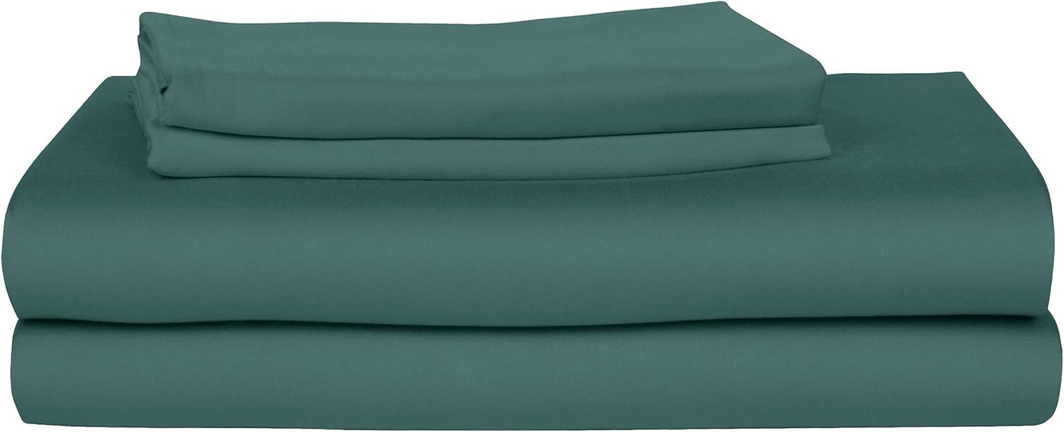 Bamboo Is Better Bed Sheets: Luxury 100% Bamboo Fiber Bedding, 4 Piece Bed Sheet Set. Soft, Breathable, Thermoregulating and Hypoallergenic Bedsheets (Split King, Teal)