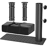 Flag Pole Tire Mount, Heavy Duty Tailgate Flagpole Stand Holder with 4mm Thick Base & Carry Bag, Portable Flagpole Tire Mount for Car Truck RV Camping Tailgating Outdoor Party Events